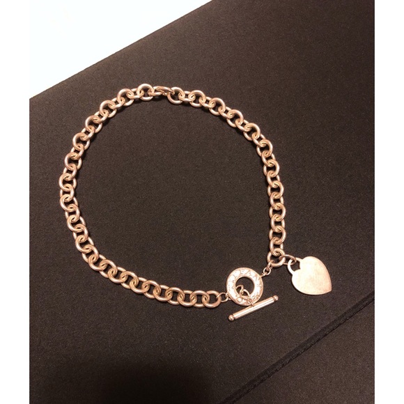 Tiffany Heart Tag Toggle Necklace 